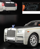Large Size 1/18 Rolls-Royce Phantom Alloy Luxy Car Model Diecasts Metal Toy Vehicles Car Model Simulation Sound Light Kids Gifts - IHavePaws