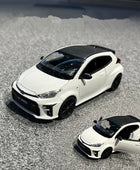 Maisto 1/24 2021 Toyota GR Yaris Alloy Car Model Diecast Metal Toy Car Vehicles Model High Simulation Collection Childrens Gifts White - IHavePaws
