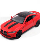 1:36 BMW M4 CSL M3 Alloy Sports Car Model Diecast Metal Racing Super Car Vehicles Model Simulation Collection Childrens Toy Gift M4 CSL Red - IHavePaws
