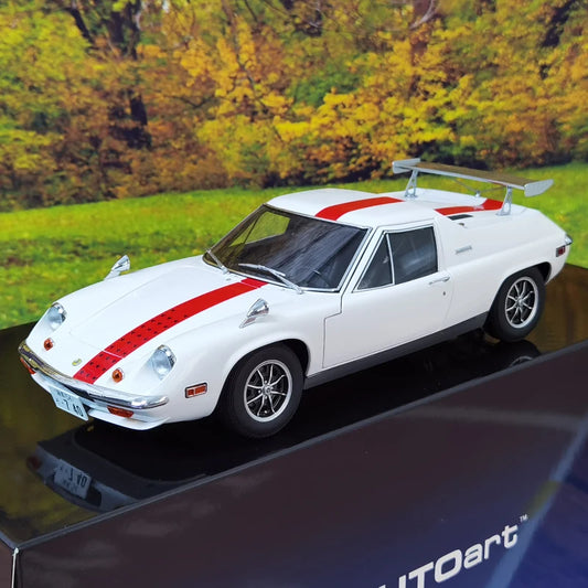 AUTOart 1:18 LOTUS Europa Special Edition Track Wolf Diecast Car Scale model 75396 White - IHavePaws