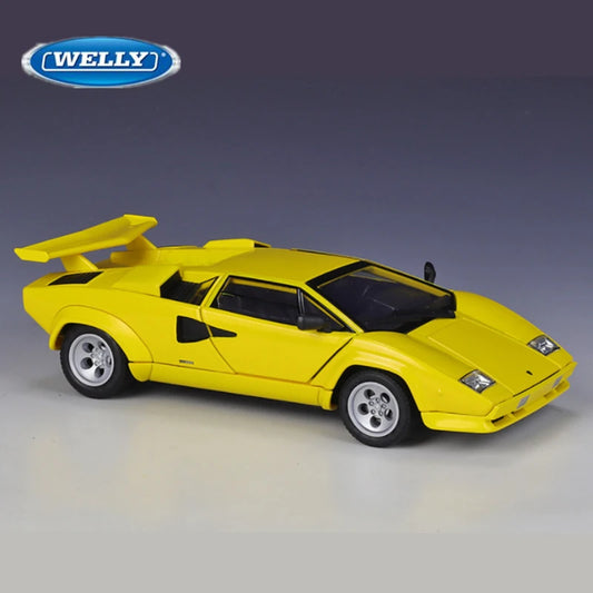 Welly 1:24 Lamborghini Countach LP5000s Alloy Sports Car Model Diecasts Metal Race Car Model Simulation Collection Kids Toy Gift - IHavePaws
