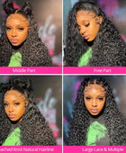 13x6 HD Lace Frontal Wig Deep Wave Human Hair Wigs 30 32 34 36 38 Inch 13x4 Water Wave Lace Front Wig 4x4 Lace Closure Wig