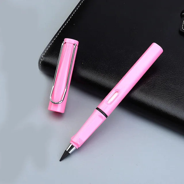New Technology Colorful Unlimited Writing Pencil Eternal No Ink Pen Magic Pencils Painting Supplies Novelty Gifts Stationery 1pcs pink - ihavepaws.com
