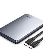 UGREEN HDD Case 2.5 6Gbps SATA to USB C 3.1 Gen 2 External Hard Drive Box Aluminum Case HD For Sata Hard Disk SSD HDD Enclosure Metal USB C 3.1 - IHavePaws