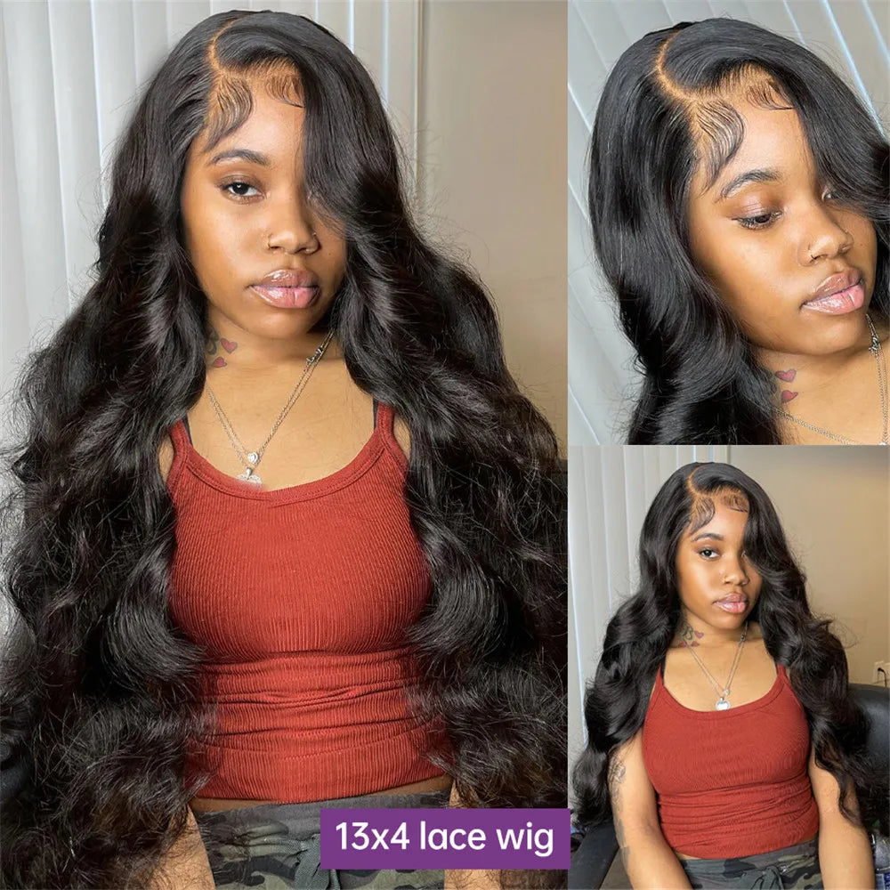 26 28 30Inch Body Wave Transparent 13x6 360 Lace Front Human Hair Wigs Remy Wavy 13x4 Lace Frontal Wig 4x4 Closure Wig For Women