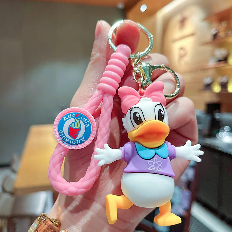 Classic Cartoon Anime Disney Keychain Minnie Mickey Donald Duck Key Chain Pendant Cute Doll Model Toy Party Gift for Children 04 - ihavepaws.com