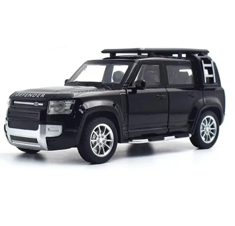 1/24 Range Rover Defender SUV Alloy Car Model Diecast & Toy Metal Off-road Vehicle Car Model Simulation Collection Kids Toy Gift Black - IHavePaws