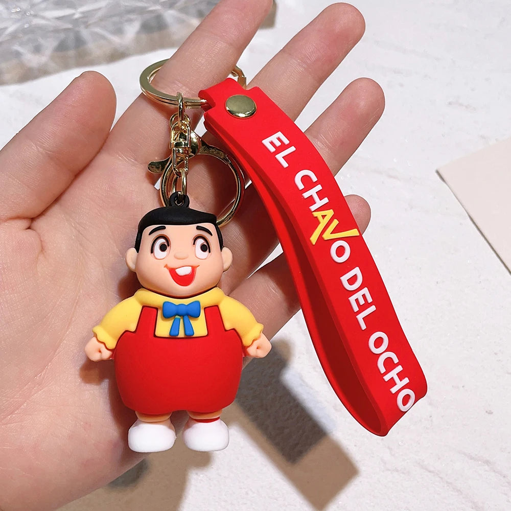 Anime El Chavo Del Ocho Keychain Cartoon Boy Doll Pendant Key Chain Bag Car Keyring llaveros Funny Jewelry Friends Gift 1 - ihavepaws.com
