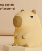 Cute Cartoon Capybara Silicone Night Light USB Rechargeable - IHavePaws