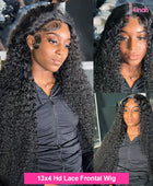 13x6 HD Lace Frontal Wig Deep Wave Human Hair Wigs 30 32 34 36 38 Inch 13x4 Water Wave Lace Front Wig 4x4 Lace Closure Wig