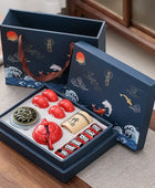 Kung Fu Tea Set Chinese Tea Ceremony Ceramic Set Gift Boxed H - IHavePaws