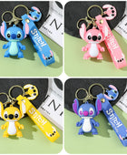 4Pcs New Anime Cartoon Stitch Keychain Lilo & Stitch Cute Doll Keyring Fashion Couple Bag Ornament Key Chain Car Pendant Gifts 4pcs 3 - ihavepaws.com