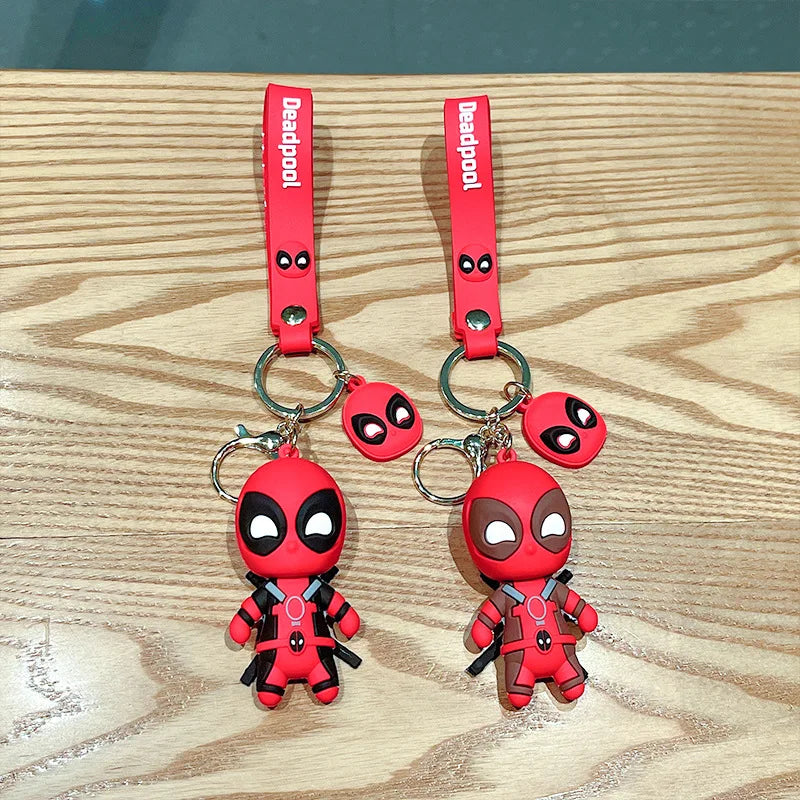 Anime New Mutants Deadpool Keychain Movie Superhero villain Doll Pendant Car Key chain Ring Jewelry Gifts Boys Party Gifts Toys - ihavepaws.com
