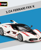 Bburago 1:24 Ferrari FXX K Alloy Sports Car Model Diecasts Metal Toy Racing Car Vehicles Model Simulation Collection Kids Gifts White - IHavePaws