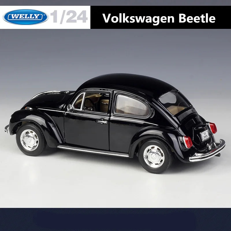 WELLY 1:24 Volkswagen Beetle Alloy Classic Car Model Diecasts Metal Toy Vehicles Car Model Simulation Collection Childrens Gifts - IHavePaws