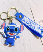 Anime Funny Stitch Keychain Cute Keychain PVC Pendant Men's and Women's Backpack Car Keychain Jewelry Accessories SDZ 04 - ihavepaws.com
