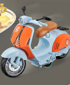 1/10 Alloy Mini Retro Motorcycles Model Diecast motorcycle mini Blue retail box - ihavepaws.com