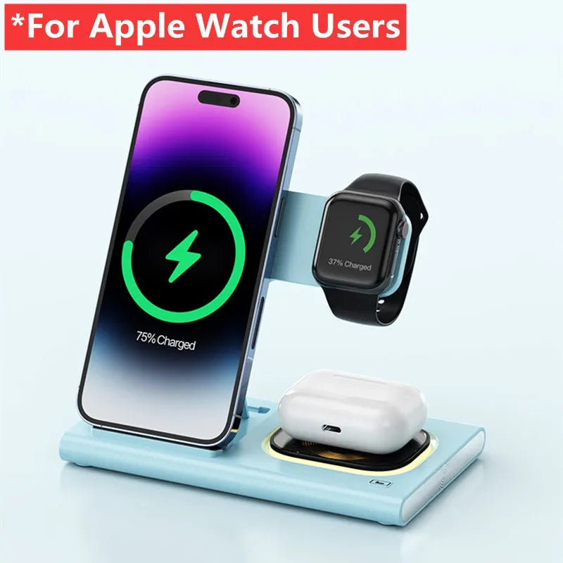 4 in 1 Wireless Charger Stand Pad – Your Ultimate Charging Solution For Apple Watch 1 - IHavePaws
