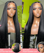 Transparent 360 Full Lace Frontal Wig 4x4 Lace Closure Wig Straight 13x6 13x4 Lace Front Human Hair Wigs For Black Women 180%