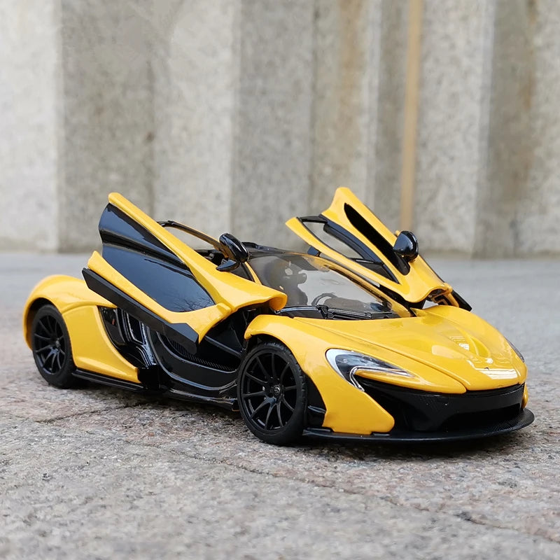 1/24 McLaren P1 Alloy Sports Car Model Diecast Metal Toy Racing Car SuperCar Model Collection High Simulation Childrens Toy Gift Yellow - IHavePaws