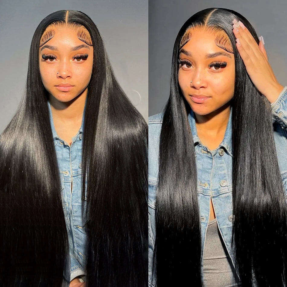 Glueless Wig Human Hair 6X4 5X5 Pre Cut Straight Lace Closure Human Hair Wigs Brazilian Ready To Wear Lace Wig Human Hair 180%