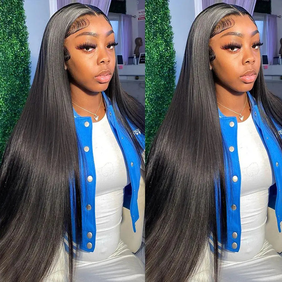 5x5 Glueless Wear And Go Wigs Transparent 13x6 Pre Cut Hairline Straight Lace Front Human Hair Wigs 13x4 Lace Frontal Wigs