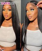 Wear Go Glueless Wig 30 36 Inch Bone Straight 13x4 HD Lace Frontal Wig Human Hair Pre plucked 6x4 Transparent HD Lace Front Wig