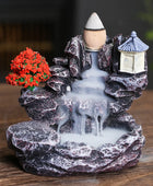 Backflow Incense Burner Ceramic Purple Sand Incense Stove Zen Buddhist Hand Incense Stick Holder Home Office Decoration Ornament 02 - IHavePaws