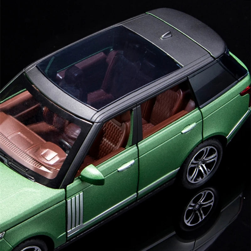 1/32 Rover Sports SUV Alloy Car Model Diecast & Toy Metal Off-road Vehicles Car Model Simulation Sound Light Kids Gift