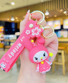 Kawaii Sanrio Character My Melody Kuromi Versatile Bracelet Keychain Bag Charm Phone Lanyard Car Pendant - Ideal Gift for Women style 6 - ihavepaws.com