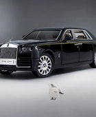 1:24 Rolls Royce Phantom Alloy Car Model Diecast Metal Toy Luxy Vehicles Car Model With Star Top Sound and Light Childrens Gifts Black - IHavePaws