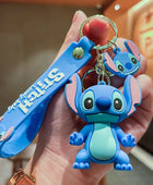 Cute Stitch Keychain Cartoon Anime Doll Pendant for Men and Women Car Keychain Ring Accessories Birthday Party Gifts Toys Blue - ihavepaws.com
