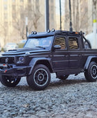 Almost Real AR 1/18 Brabus G800 Adventure XLP Pickup Alloy Car Model Collection Display Gift ornaments for friends 860525 Matte black - IHavePaws