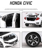 1:32 HONDA CIVIC TYPE-R Alloy Sports Car Model Diecast Metal Toy Vehicles Car Model Sound and Light Collection Children Toy Gift - IHavePaws