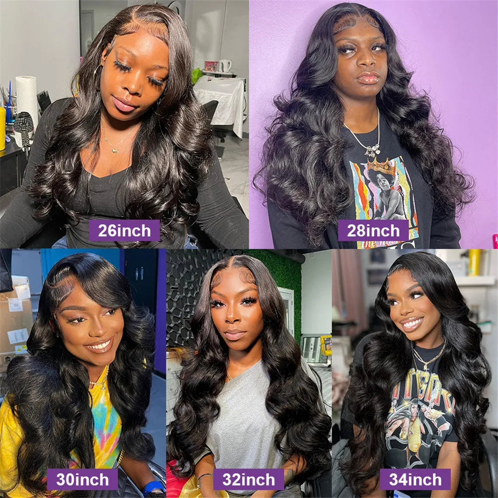 Body Wave Human Hair Lace Frontal Wig 13x4 13x6 Transparent Glueless Lace Front Wigs 6X4 Glueless Wig Wear And Go Pre Cut Wigs