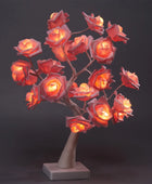 LED Rose Flower Table Lamp USB Christmas Tree Fairy Lights New pink - IHavePaws