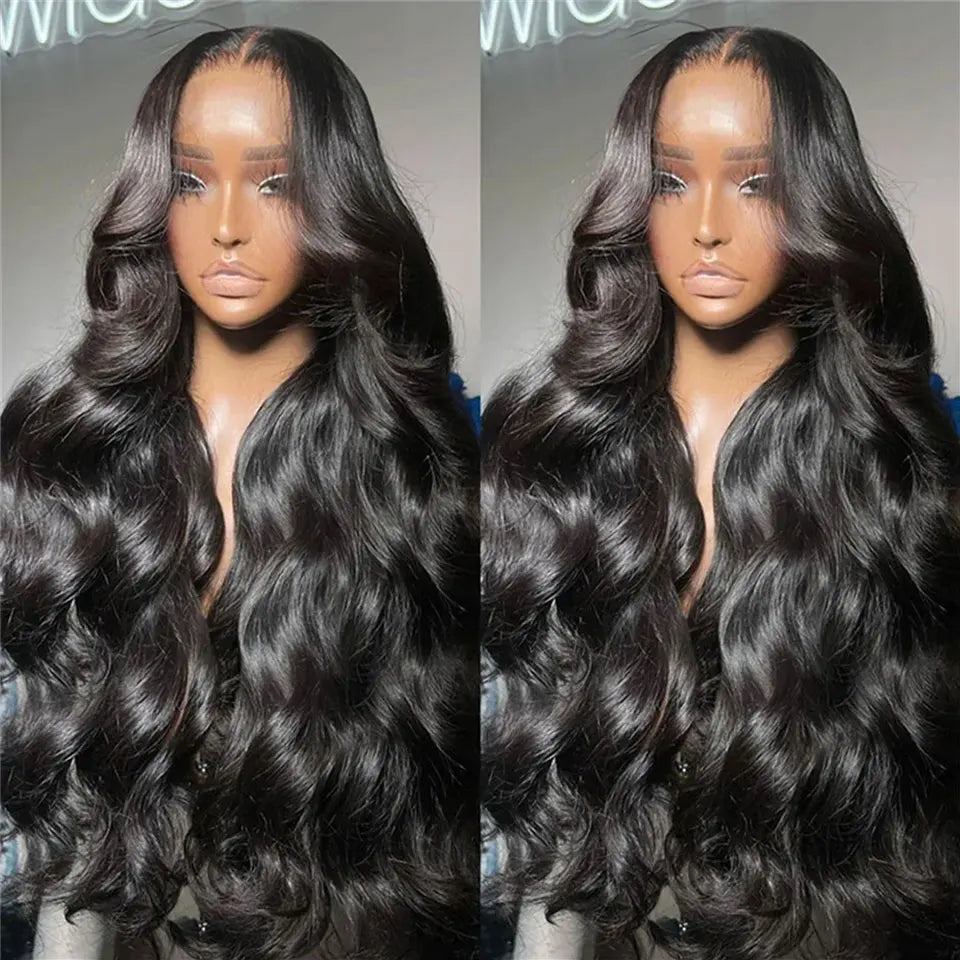 Brazilian  HD Transparent 4X4 13x4 13x6  Body Wave Lace Front Wig Pre Plucked 100% Human Hair Wigs For Women