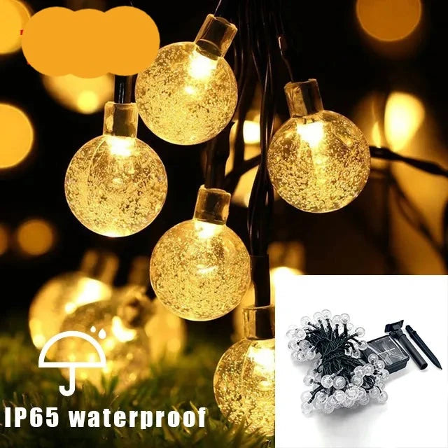 100 LED Outdoor Solar Lights IP65 Waterproof Warm waterproof 1PC / 5M 20LEDs - IHavePaws