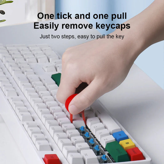 Hagibis Keyboard Keycap Puller 3Pcs Key Remover kit Cleaning Removal Tool Universal Rounded for Mechanical Keyboard Gaming - IHavePaws