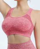 Fitness Sports Bra For Women Soft Brassiere Yoga Underwear Crop Tops 7 Color Breathable Running Gym Underwear Quick Dry Vest Red / S-M 40-60kg - IHavePaws