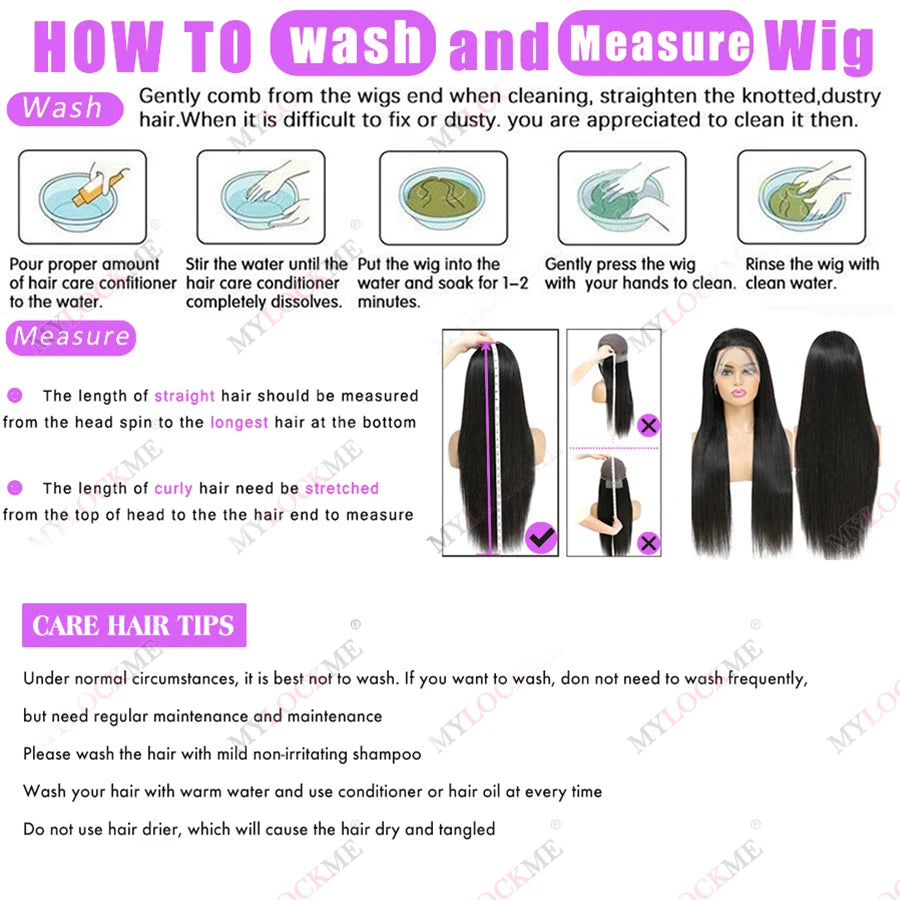 Glueless Wig Human Hair Bone Straight 6x4 5x5 Ready To Wear Lace Closure Wig Human Hair Brazilian Remy Hair No Glue Wig