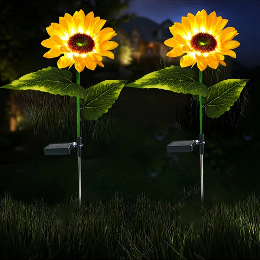 LED Solar Sunflower Lights For Garden Warm White / 1PC 1HEAD - IHavePaws