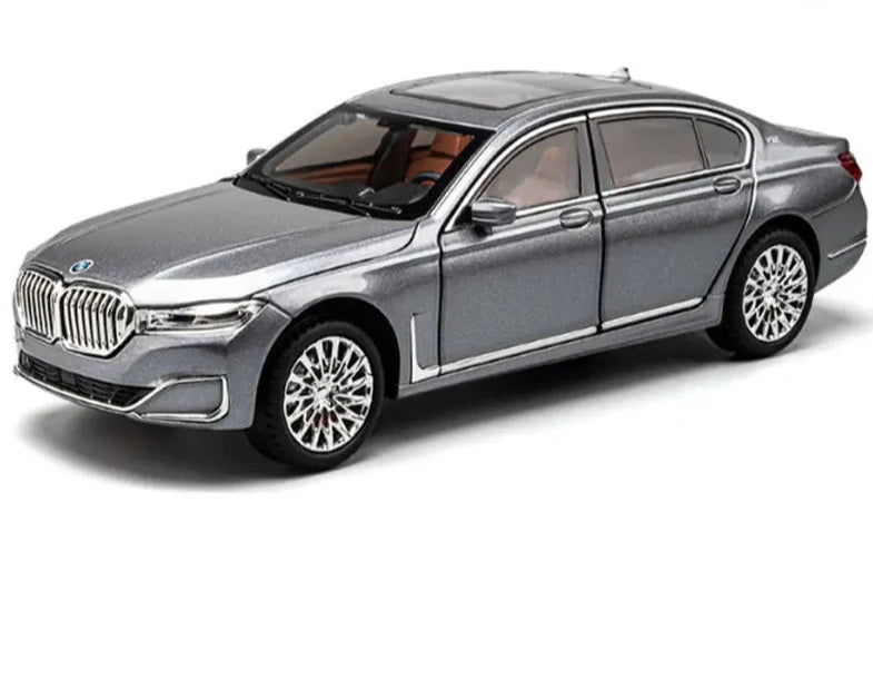 1/24 BMW7 Series 760 LI Alloy Car Model Diecasts Metal Vehicles Car Model High Simulation Sound and Light Collection Kids Toys Gift Gray 1 - IHavePaws