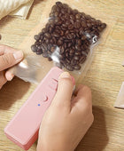 2 In 1 Mini Heat Sealer Portable Handheld Sealing Vacuum Machine Pink - IHavePaws