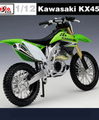 Maisto 1:12 Kawasaki KX450F Alloy Race Motorcycle Model Simulation Metal Street Cross-country Sports Motorcycle Model - IHavePaws