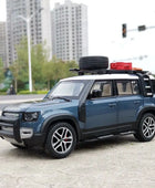 1/24 Range Rover Defender Alloy Car Model Diecast Metal Toy Off-road Vehicles Model Simulation Sound Light Collection Kids Gifts Blue - IHavePaws