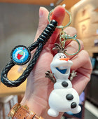 Cartoon Anime Disney Frozen Character Keychain Queen Elsa 3D Doll Key Ring Pendant Women's Bag Accessories Gift for Daughter 05 - ihavepaws.com