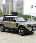 1/24 Range Rover Defender Alloy Car Model Diecast Metal Toy Off-road Vehicles Model Simulation Sound Light Collection Kids Gifts Green - IHavePaws