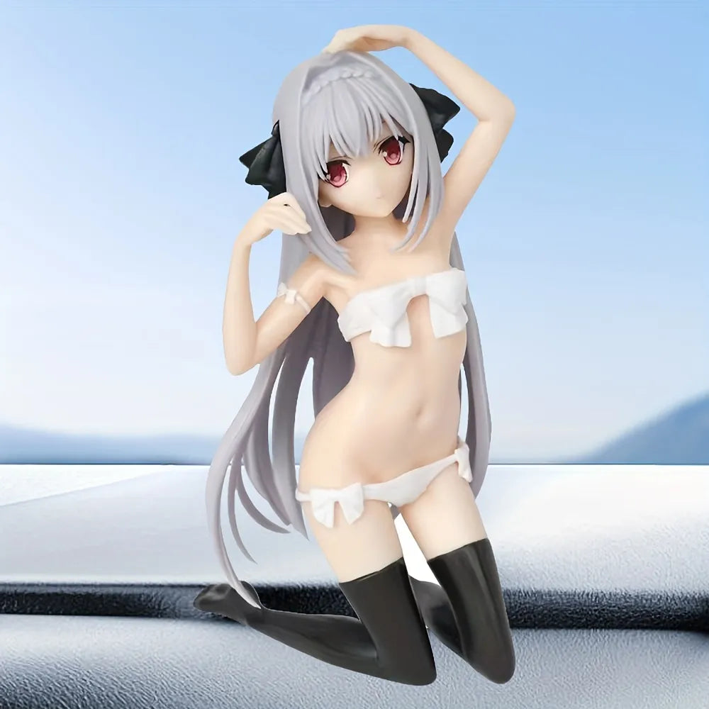 Cute Girl Character Model Japanese Anime Character Model Decoration Exquisite Car Accessories,Car Dashboard Decoration Underwear - IHavePaws