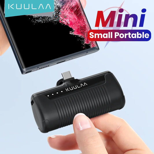 KUULAA Mini Power Bank 4500mAh - Portable Charger for iPhone 15/14/13/12 Pro Max & Samsung/Xiaomi - External Battery PowerBank - IHavePaws